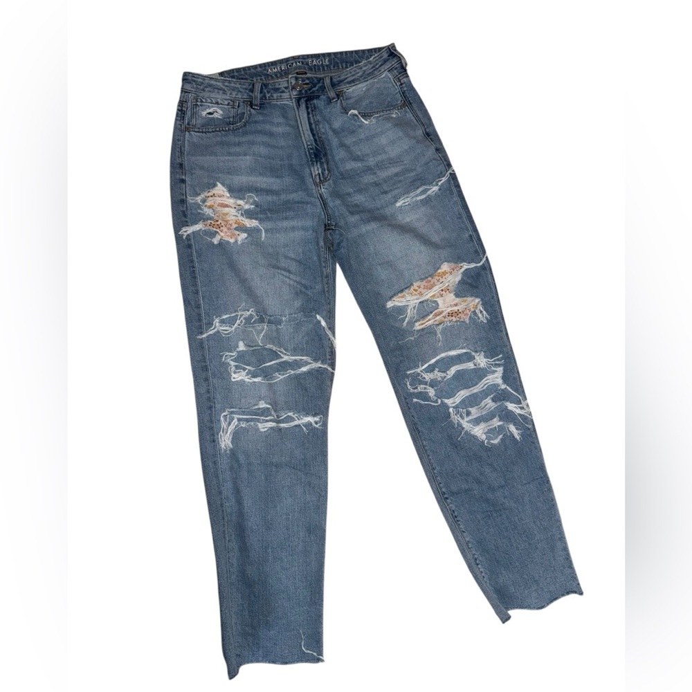 American Eagle Outfitters Relaxed Fit Distressed Denim